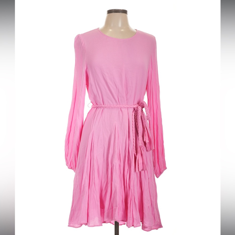NWT Gibson & Latimer Chic Long Sleeve Pink Dress